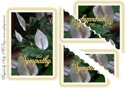 With Sympathy Lilies