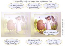 Insert for For a Very Special Little Girl