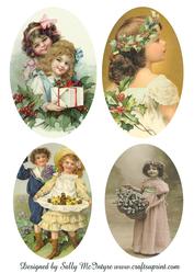 Vintage Girls- Oval
