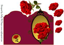 Red Roses in Rich Burgundy