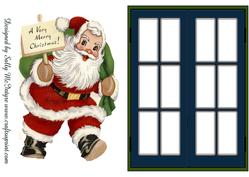 Through My Window Santa at Christmas