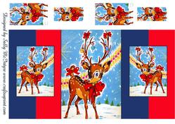 Such a Cheeky Reindeer Double Fold Back.