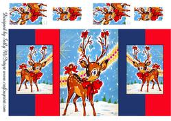 Cheeky Reindeer Double Fold Back.