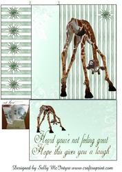 Stand Up Folded Card Heard Your'e Not Feeling Great Hope Th