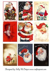 Santa Collage Sheet