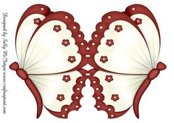 Fancy Butterfly Shaped Card