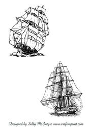 Ships at Sea Digi Stamps