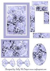 Intertwined Pyramid Subtle Mauve Hues