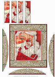 Intertwined Pyramid Santa Spiral