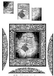Intertwined Pyramid Vintage Santa Black and White