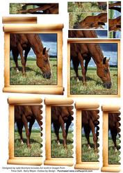 Intertwined Pyramid Horses.