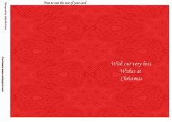 With Our Very Best Wishes at Christmas Trim to Size to Suit