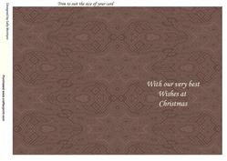 With Our Very Best Wishes at Christmas Chocolate Trim to Su