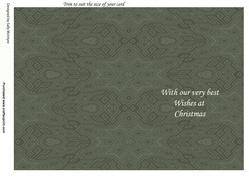 With Our Very Best Wishes at Christmas Pine Green Trim to S