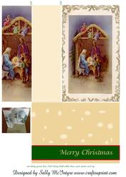Stand Up Card Christmas in the Manger