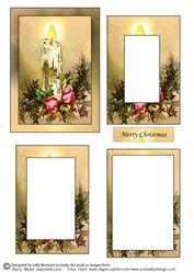 Candles at Christmas Tunnell Card