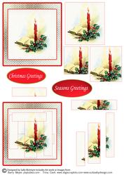 Christmas Candles Seasons Greetings Christmas Greetings