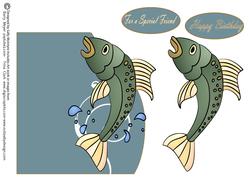 Quick Easy Fish Card for Your Fisher Person
