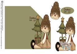 Christmas Love and Joy Thinking of You Over the Top Print Cu
