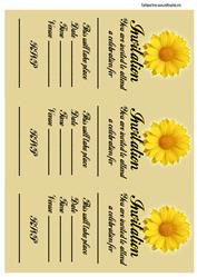 Daisy Invitation