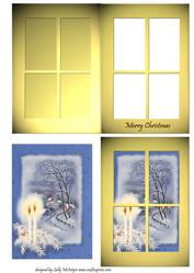Through My Windowcandles in the Snow Merry Christmas