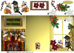 Inside Out Dimensional Card Christmas Window