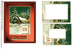 Vintage Christmas Tunnell Card