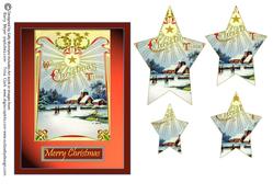 Star Shaped Pyramid Vintage Xmas