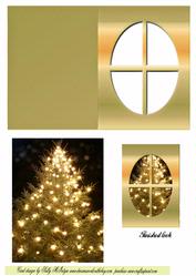 Xmas Lights Window Card