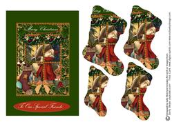 Vintage Santa Stocking Pyramid