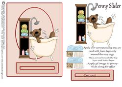 Bath Time Girl Style Penny Slider