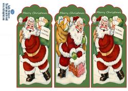 Merry Christmas Book Marks or Card Toppers