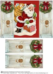 Santa Thru the Door Gatefold