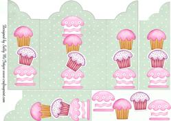 Cup Cake Gate Fold with 3D
