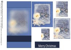 Easel Card Christmas Candles