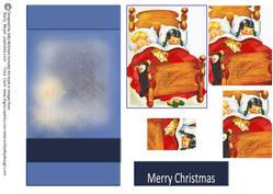 Easel Card Asleep Waiting for Christmas Day.