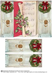 Seasons Greetings Thru the Door Gatefold.