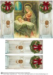 Through My Door Nativity Gatefold