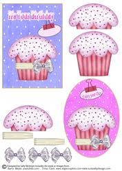Cupcakes Carnival Happy Birthday Enjoy Your Day