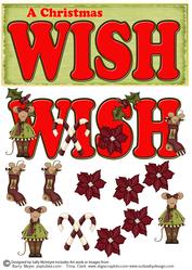 A Christmas Wish Dimensional Card.