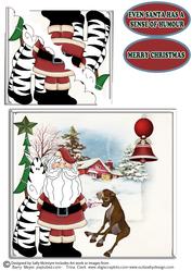 Even Santa Has a Sense of Humour Merry Christmas. Corner She