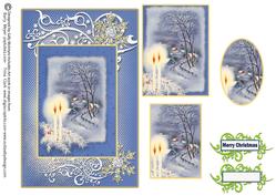 By the Candles at Christmas Merry Christmas
