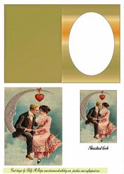 The Two of You Oval Single Window Card