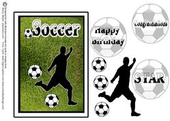 Soccer Happy Birthday Congratulations Star