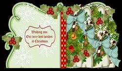All About Christmas 4 Leaf Card with Extra Sentiments and Co