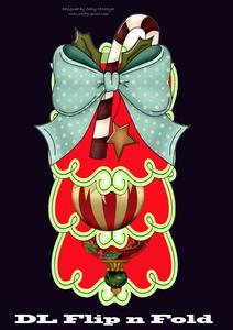 Dl Christmas Flip and Fold Card So Easy