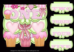 Fold and Flip First Birthday Card