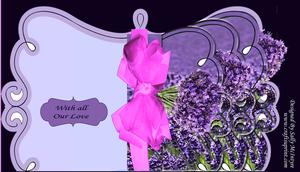 Lavender Fold and Flip Card So Easy