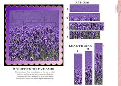 Intertwined Pyramid Fields of Lavender. Superb Finished Card