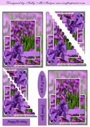Corner Shell Pyramid in Purple